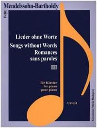 Mendelssohn Bartholdy  Lieder ohne Worte III - autor neuvedený 1