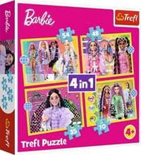 Puzzle Veselý svět Barbie 4v1 - autor neuvedený 1