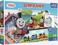 Oboustranné puzzle Mašinka Tomáš s přáteli SUPER MAXI - autor neuvedený 1