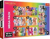Puzzle Rainbow High MEGA PACK 10v1 - autor neuvedený