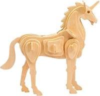 Dřevěné 3D puzzle Jednorožec - autor neuvedený 1