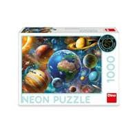 Puzzle 1000 Planety neon - autor neuvedený 1