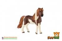Kůň domácí Shetlandský pony zooted plast 12cm v sáčku - autor neuvedený