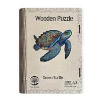 Dřevěné puzzle Zelená želva A3 - autor neuvedený 1