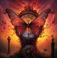 Dřevěné puzzle Magické motýlí hodiny A3 - autor neuvedený 1