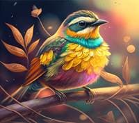 Dřevěné puzzle Ptačí zpěv A4 - autor neuvedený 1