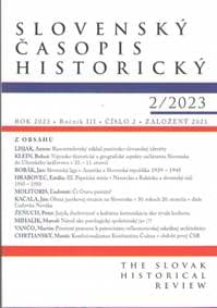 Slovenský časopis historický 2/2023 - Kolektív autorov