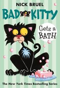 Bad Kitty Gets a Bath (paperback black-and-white edition) - Nick Bruel, Square Fish