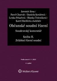 Občanské soudní řízení Soudcovský komentář Kniha II. - Jaromír Jirsa 1