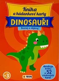Kniha a hádankové karty  Dinosauři - autor neuvedený 1