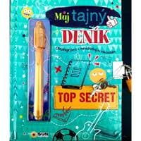 Můj tajný deník na klíček Top secret (zelený) - autor neuvedený