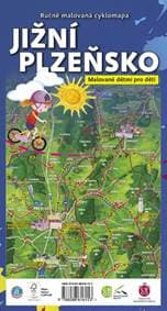 Ručně malovaná cyklomapa Jižní Plzeňsko - autor neuvedený 1