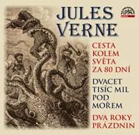 Audiokniha Cesta kolem světa za 80 dní Dvacet tisíc mil pod mořem Dva roky prázdnin (CD) - Jules Verne