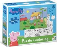 Oboustranné puzzle Prasátko Peppa Na chalupě - autor neuvedený