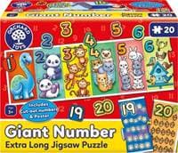Obří čísla Velkorozměrné puzzle - autor neuvedený