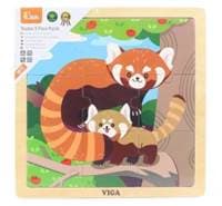 Drevené puzzle panda 9 dielikov - autor neuvedený