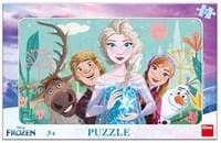 Puzzle 15 Frozen rodina deskové - autor neuvedený