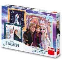 Puzzle 3x55 Frozen Radostný podzim - autor neuvedený