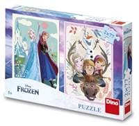 Puzzle 2x77 Frozen Anna a Elsa - autor neuvedený 1