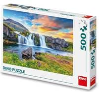 Puzzle 500 Islandský vodopád - autor neuvedený 1