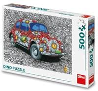 Puzzle 500 VW Brouk malovaný - autor neuvedený 1