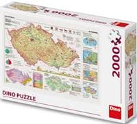 Puzzle 2000 Mapy České Republiky - autor neuvedený