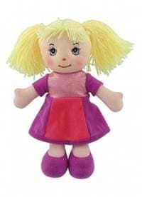 Panenka Culinka hadrová s blond vlásky látka 32cm - autor neuvedený