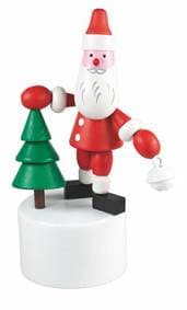 Mačkací figurka Santa s bílou rolničkou - autor neuvedený 1