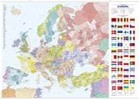 Evropa nástěnná administrativní mapa - autor neuvedený 1