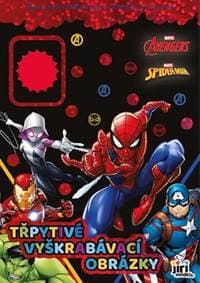 Třpytivé vyškrabávací obrázky Marvel - autor neuvedený
