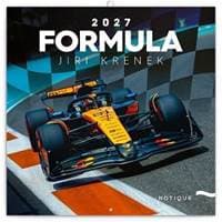 NOTIQUE Poznámkový kalendár Formule – Jiří Křenek 2027, 30 x 30 cm - autor neuvedený