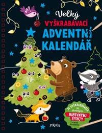 Velký vyškrabávací adventní kalendář - autor neuvedený