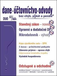 DUO 6-7/2024 Dane, účtovníctvo, odvody bez chýb, pokút a penále - autor neuvedený