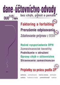DUO 11-12/2024 – Dane, účtovníctvo, odvody bez chýb, pokút a penále - autor neuvedený