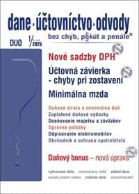 DUO 1/2025 – Nové sadzby DPH pre rok 2025 - autor neuvedený