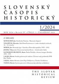 Slovenský časopis historický 1/2024 - Kolektív autorov 1