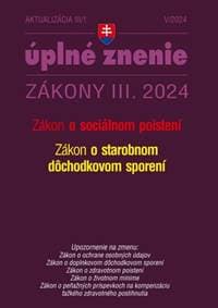 Aktualizácia III/1 2024 – Sociálne poistenie a starobné dôchodkové sporenie - autor neuvedený