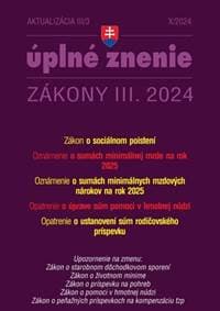 Aktualizácia III/3 2024 – Sociálne poistenie, minimálna mzda a mzdové nároky - autor neuvedený