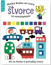 Štvorce so samolepkami - Mačka Bodka učí tvary - autor neuvedený