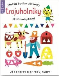 Trojuholníky so samolepkami - Mačka Bodka učí tvary - autor neuvedený