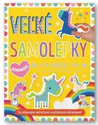 Jednorožce (žltá ) Veľké samolepky pre malé ruky - autor neuvedený 1