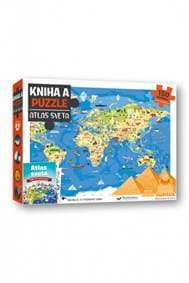 Kniha a puzzle - Atlas sveta - autor neuvedený 1