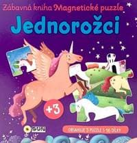 Jednorožci Zábavná kniha Magnetické puzzle - autor neuvedený