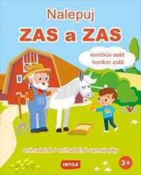 Nalepuj zas a zas - koníkov zošit - snímatelné samolepky - autor neuvedený