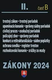 Zákony 2024 II B Trestné právo a súdne spory - autor neuvedený 1