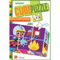 Povolania - Papierové puzzle kocky - autor neuvedený