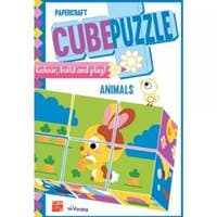 Zvieratká - Papierové puzzle kocky - autor neuvedený