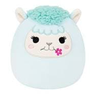 Squishmallows Tyrkysová lama s květinou Lorna 1