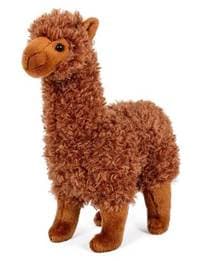 Lama Alpaka plyš hnědá 30 cm - autor neuvedený