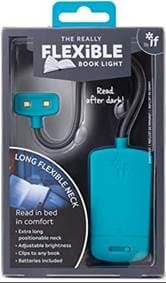 Lampička Flexible book light tyrkysová - autor neuvedený